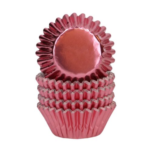 Wilton mini metallic baking cups rosé goud set/160 - afbeelding 2
