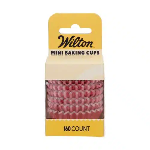 Wilton mini metallic baking cups rosé goud set/160