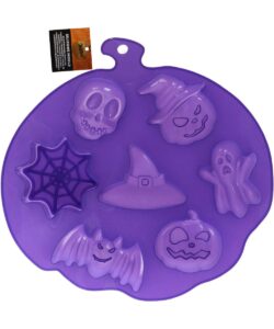 Wilton Siliconen Mould Geest/Heksenhoed/ Vleermuis/Pompoen/ Doodskop/Spinnenweb