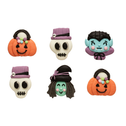 Suikerdecoraties horror halloween pk/6 - afbeelding 2