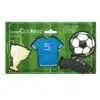 Scrapcooking voetbal uitstekers set/4 bij cake, bake & love 3