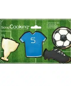 ScrapCooking Voetbal Uitstekers set/4