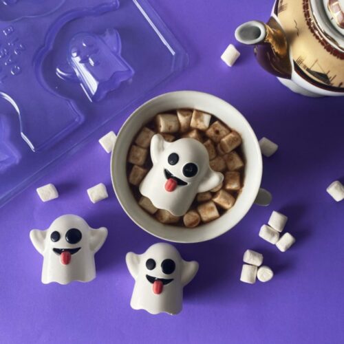 Bwb chocolate mould 3 delig mini spookje - afbeelding 2