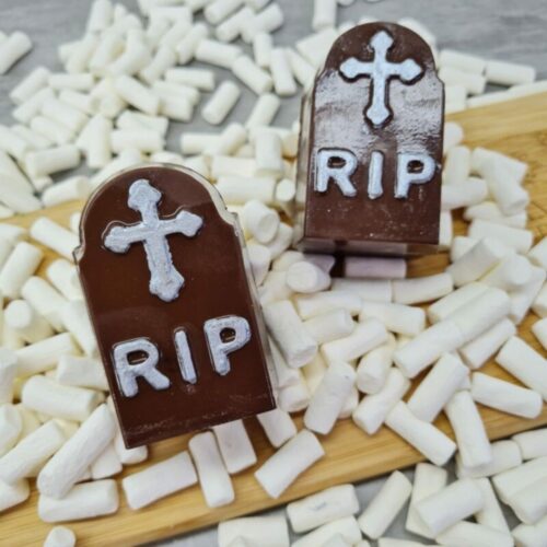 Bwb chocolate mould 3 delig grafsteen - afbeelding 2