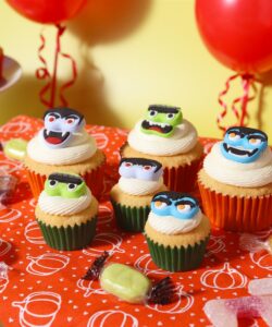 Pme halloween monster faces suikerdecoraties pk/12 bij cake, bake & love 11