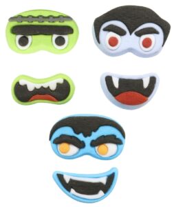 PME Halloween Monster Faces Suikerdecoraties pk/12