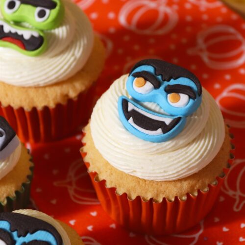 Pme halloween monster faces suikerdecoraties pk/12 - afbeelding 4