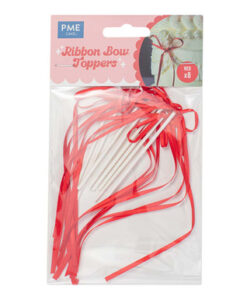 PME Lintstrik Taarttoppers rood pk/8
