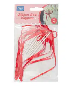 PME Lintstrik Taarttoppers rood pk/8