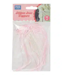 PME Lintstrik Taarttoppers Lichtroze pk/8