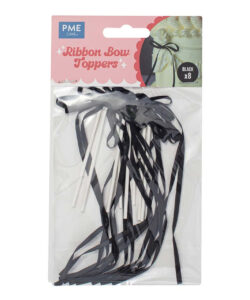 PME Lintstrik Taarttoppers Zwart pk/8