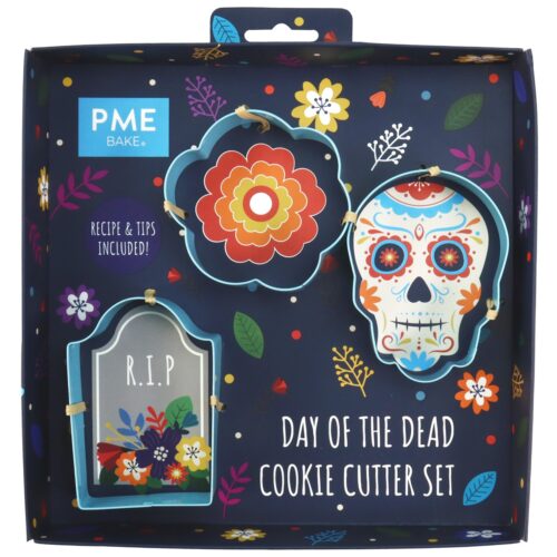 Pme halloween dia de los muertos koekjesuitsteker set van 3