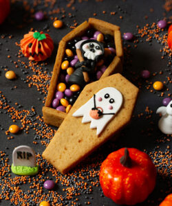 Halloween grafkist koekjes pakket bij cake, bake & love 10