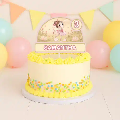 Gepersonaliseerde taarttopper - ballet