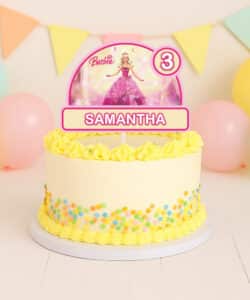 Gepersonaliseerde Taarttopper - Barbie