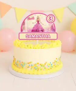 Gepersonaliseerde Taarttopper - Barbie