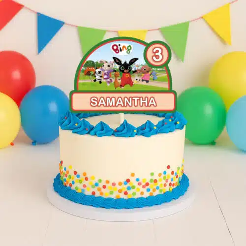Gepersonaliseerde taarttopper - bing