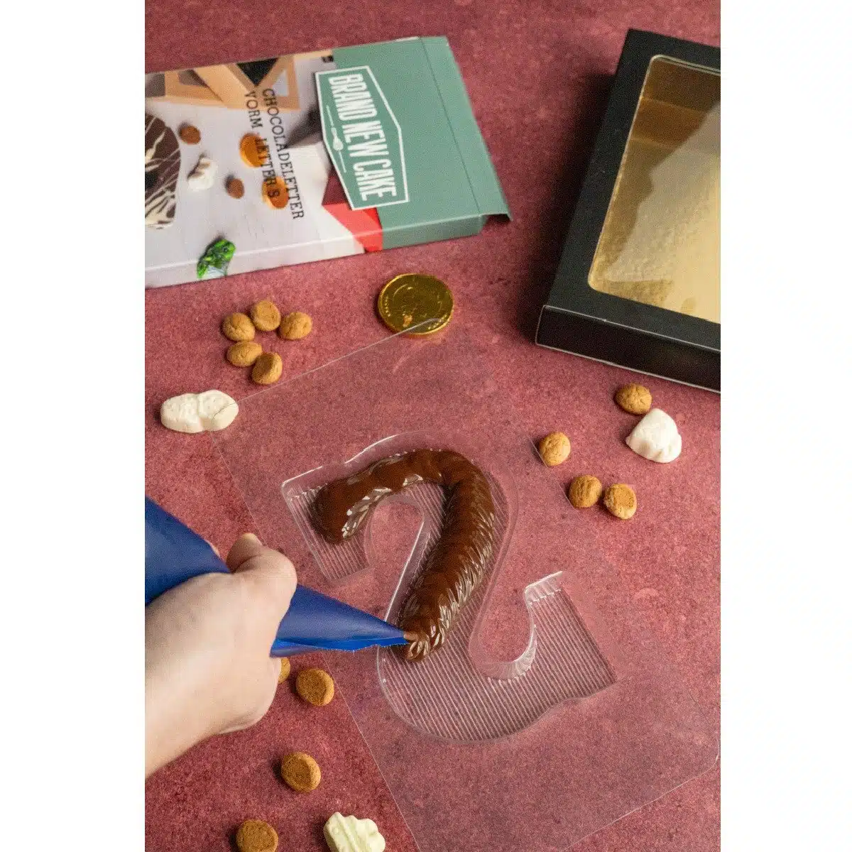 Brand new cake chocoladeletter vorm 150g letter s - afbeelding 3