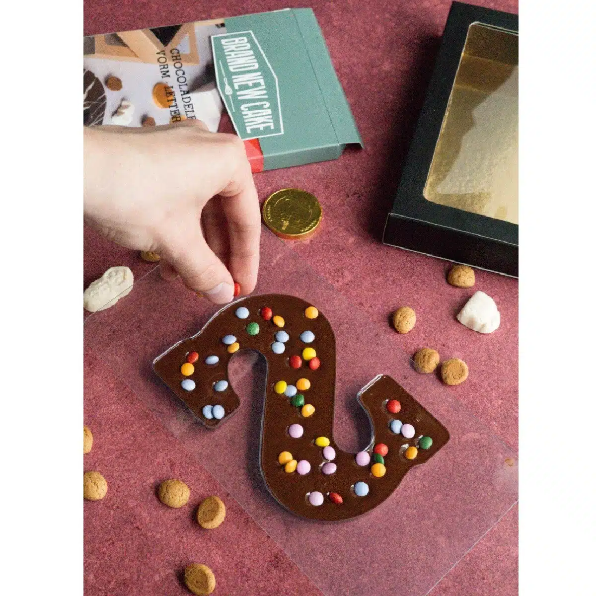 Brand new cake chocoladeletter vorm 150g letter s - afbeelding 4