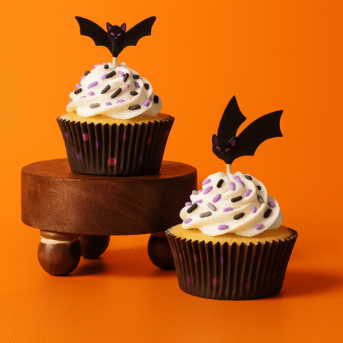 Halloween vleermuis cupcakes pakket - afbeelding 2