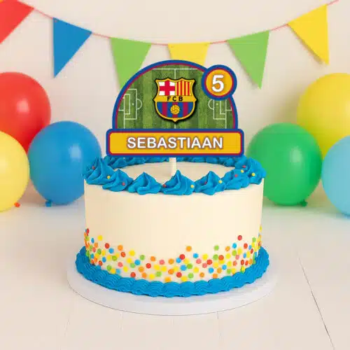 Gepersonaliseerde taarttopper - fc barcelona
