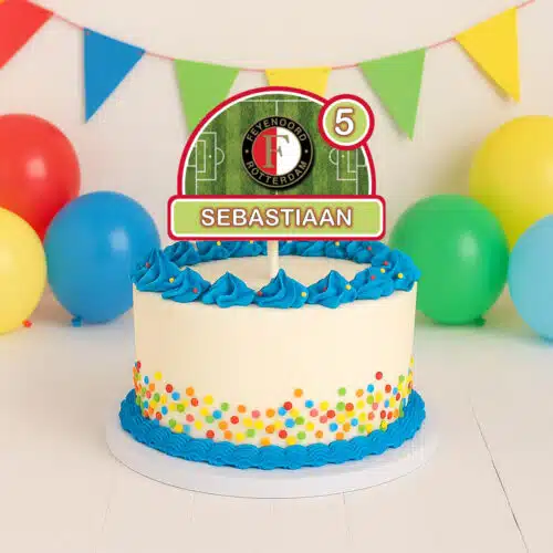 Gepersonaliseerde taarttopper - feyenoord