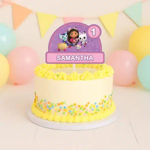 Gepersonaliseerde taarttopper - gabby's dollhouse