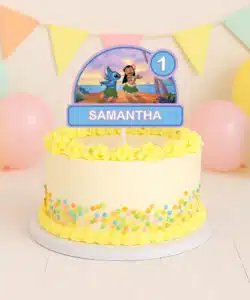 Gepersonaliseerde Taarttopper - Lilo & Stitch