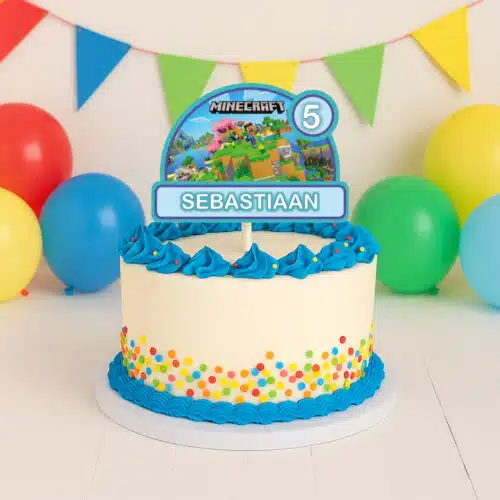 Gepersonaliseerde taarttopper - minecraft versie 2