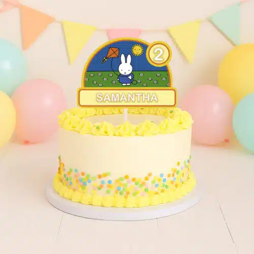 Gepersonaliseerde taarttopper - nijntje versie 2