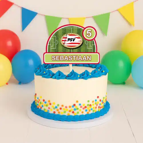 Gepersonaliseerde taarttopper - psv