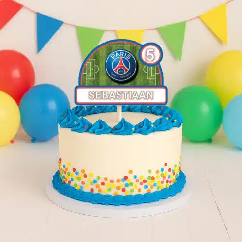 Gepersonaliseerde taarttopper - paris saint germain
