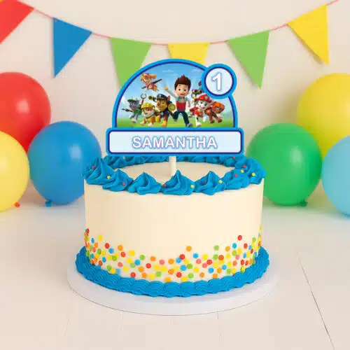 Gepersonaliseerde taarttopper - paw patrol