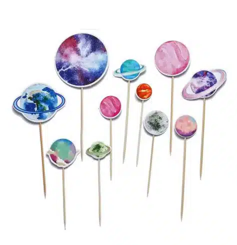 Taartdecoratie planeten bij cake, bake & love 5 Taartdecoratie planeten