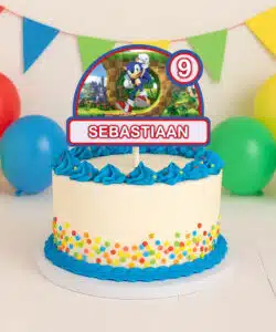Gepersonaliseerde Taarttopper - Sonic versie 3