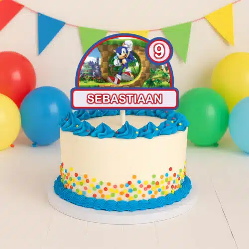 Gepersonaliseerde taarttopper - sonic versie 3