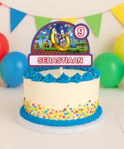 Gepersonaliseerde Taarttopper - Sonic versie 2