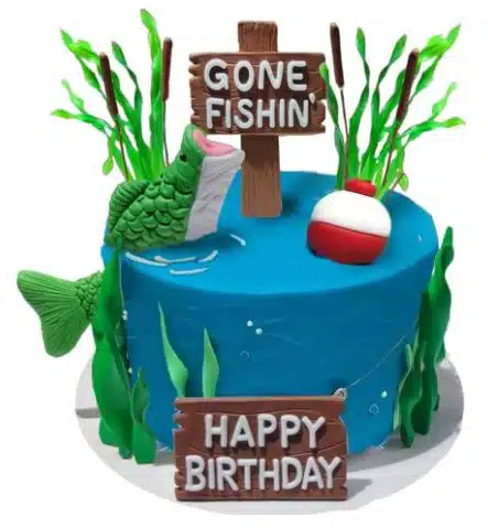 Taartdecoratie gone fishing set/17 bij cake, bake & love 6 Taartdecoratie gone fishing set/17 - afbeelding 2