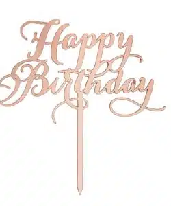 Caketopper Happy Birthday Pink