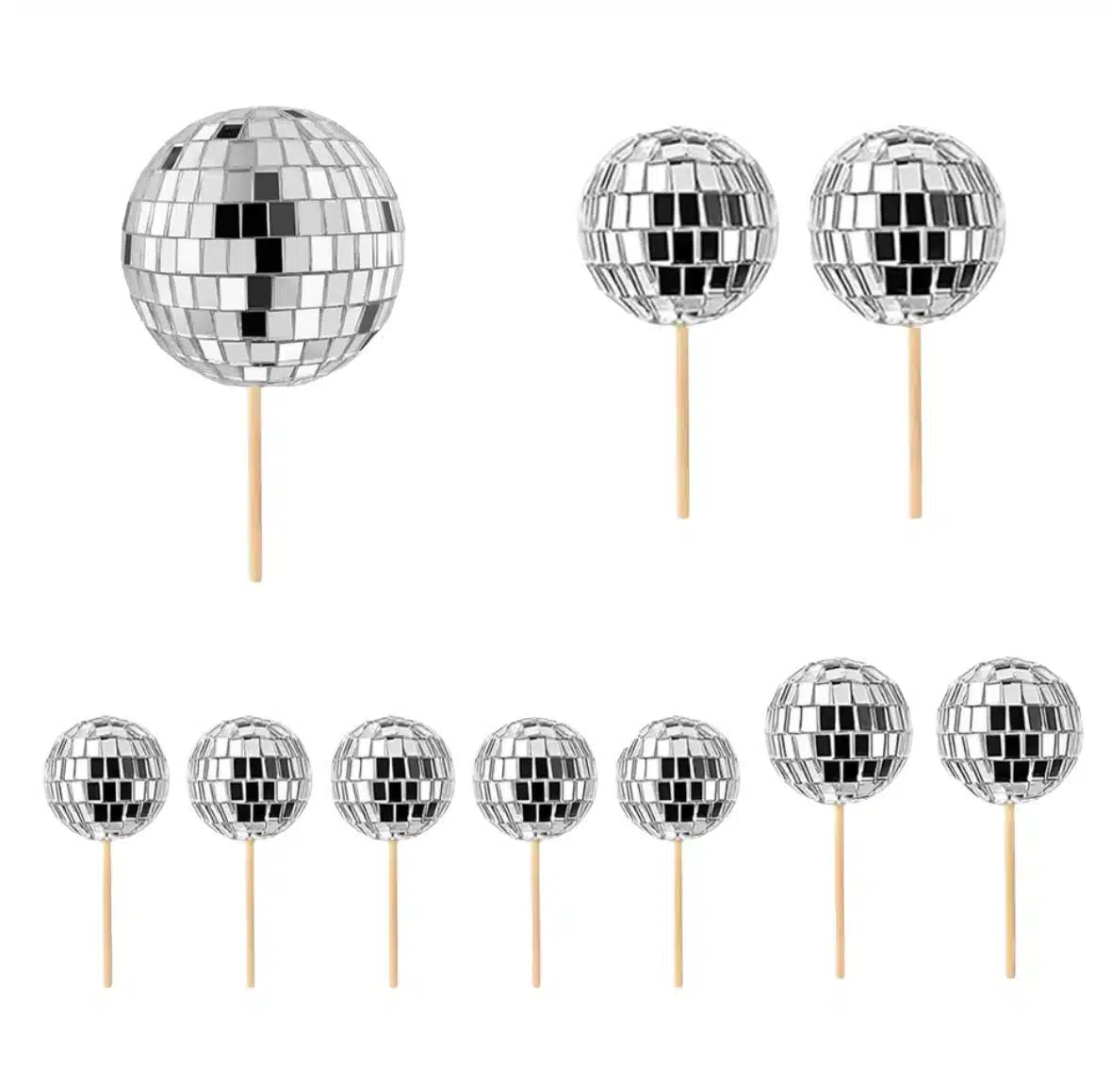 Cake bubbles discoballen 10 stuks bij cake, bake & love 3 Cake bubbles discoballen 10 stuks