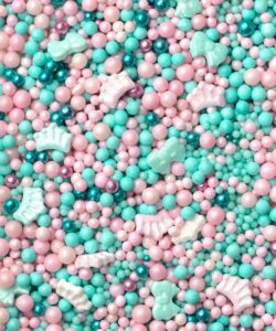 Sprinkley Sprinkles -  Mint & Pink Princess Mix 80 gram
