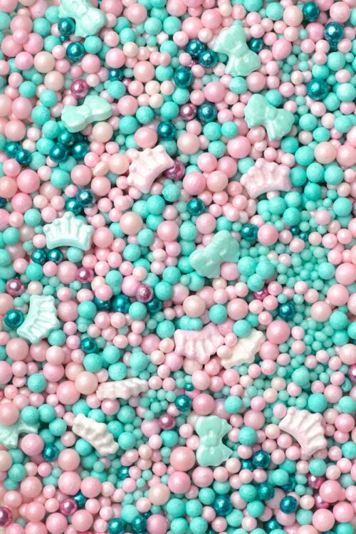 Sprinkley sprinkles -  mint & pink princess mix 80 gram