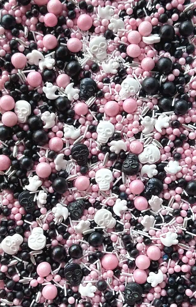 Sprinkley sprinkles - glamour halloween mix 80 gram bij cake, bake & love 5 Sprinkley sprinkles - glamour halloween mix 80 gram