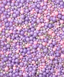 Sprinkley Sprinkles -  Pink, Purple & Silver Pearls Mix 80 gram