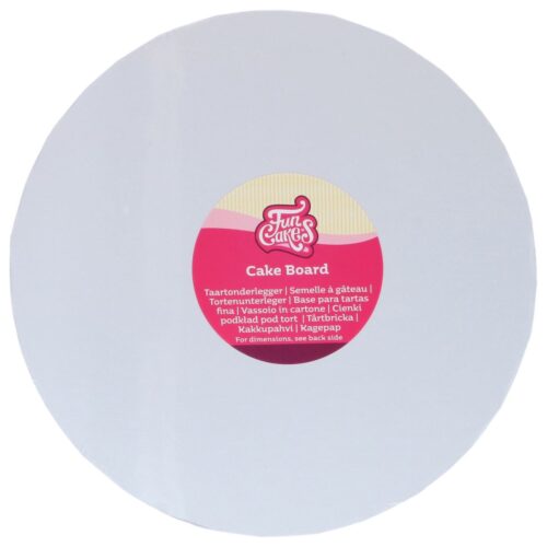 Funcakes cake board rond wit ø 10 cm