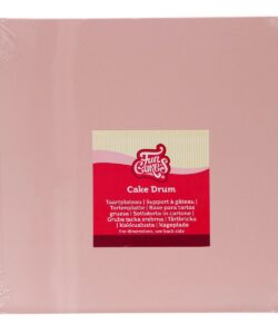 FunCakes Cake Drum Vierkant Pastel Roze 25 cm