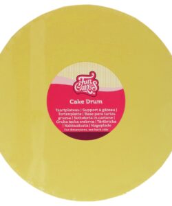 FunCakes Cake Drum Rond Pastel Geel Ø 25 cm