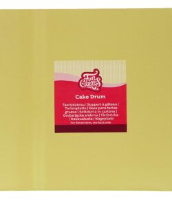 FunCakes Cake Drum Vierkant Pastel Geel 30 cm