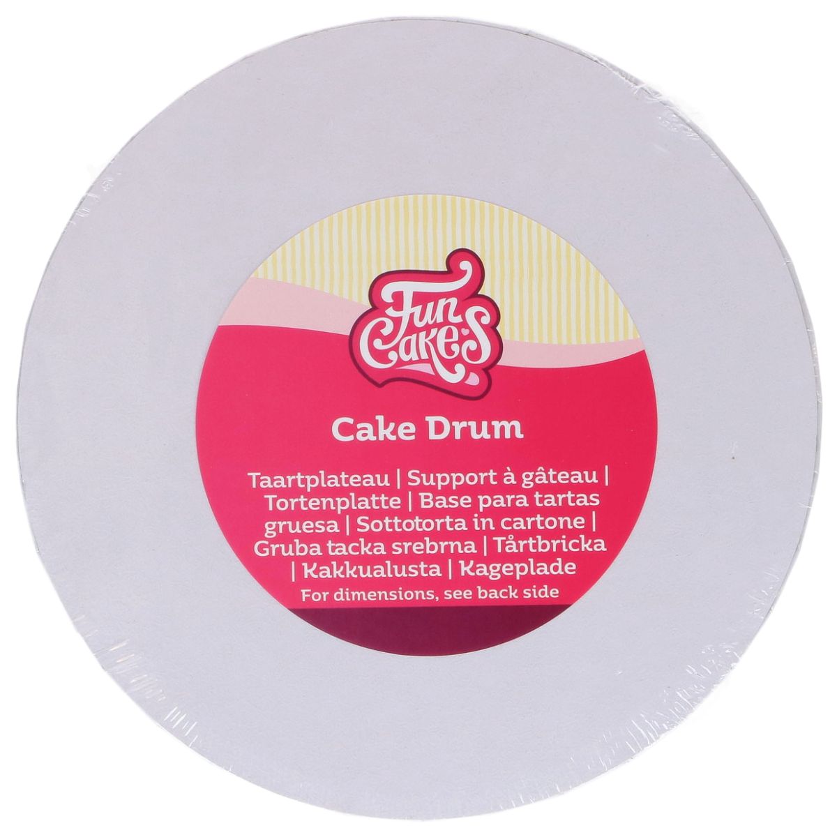 Funcakes cake drum rond wit ø 10 cm bij cake, bake & love 3 Funcakes cake drum rond wit ø 10 cm