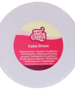 FunCakes Cake Drum Rond Wit Ø 12,5 cm